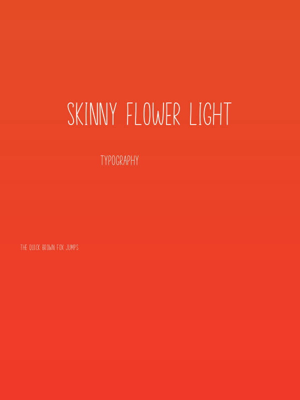 Skinny Flower Light Poster