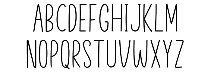 Skinny Flower Light Font LOWERCASE