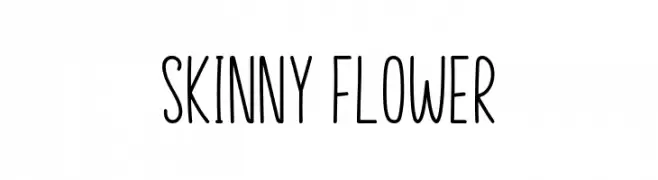 Skinny Flower  Frei Schriftart Herunterladen