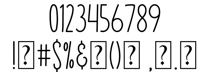 Skinny Flower Font OTHER CHARS