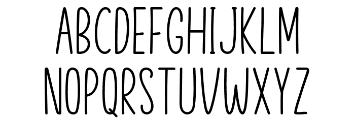 Skinny Flower Font LOWERCASE