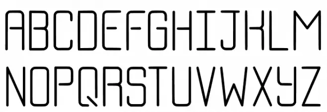 Skinny Headline Regular Schriftart Groß