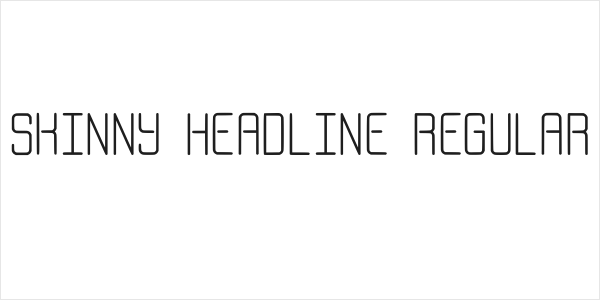 Skinny Headline Regular Logo