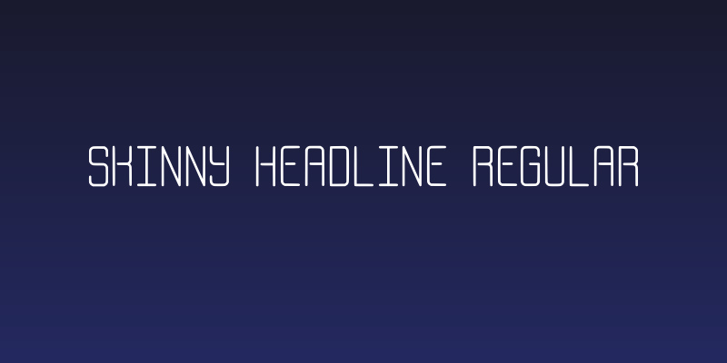 Skinny Headline Regular Social Header
