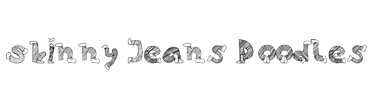 Skinny Jeans Doodles Font