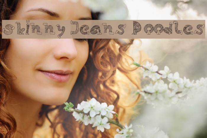 Skinny Jeans Doodles Font examples