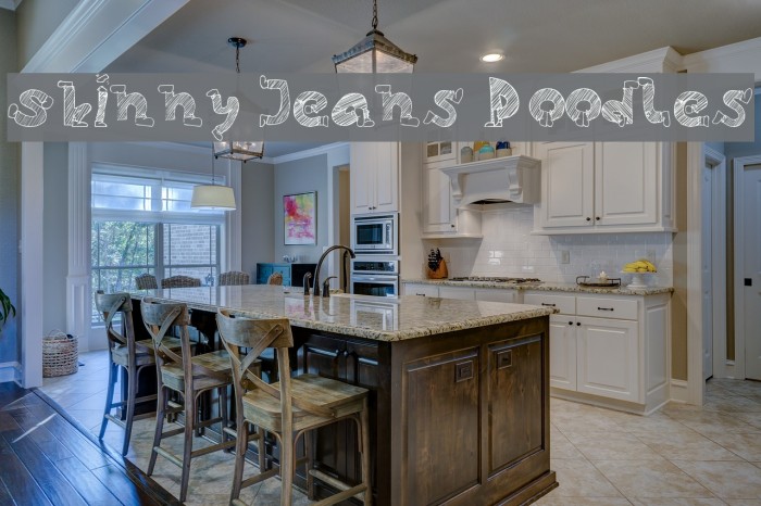 Skinny Jeans Doodles Font examples