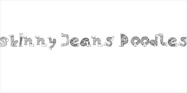 Skinny Jeans Doodles Logo