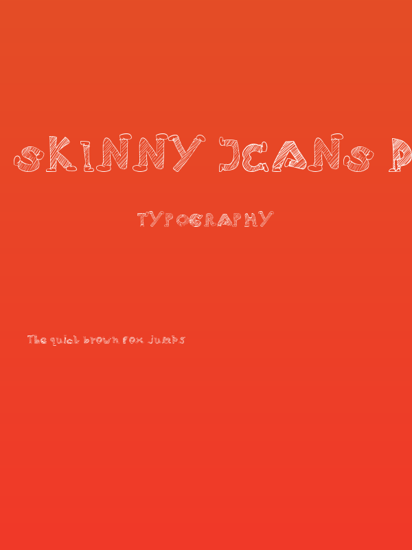 Skinny Jeans Doodles Poster