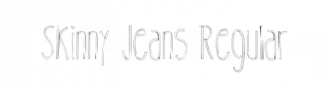 Skinny Jeans Regular  Frei Schriftart Herunterladen