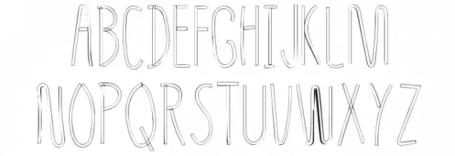 Skinny Jeans Regular Schriftart Groß