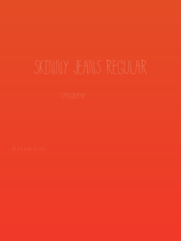 Skinny Jeans Regular Poster