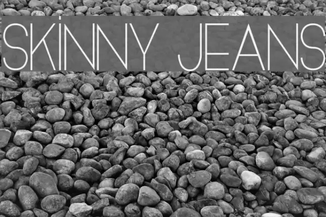 Skinny Jeans Font examples