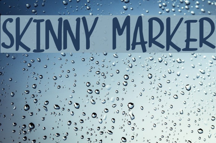 Skinny Marker Font examples