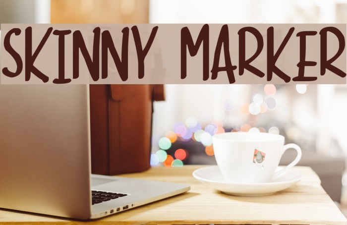 Skinny Marker Font examples