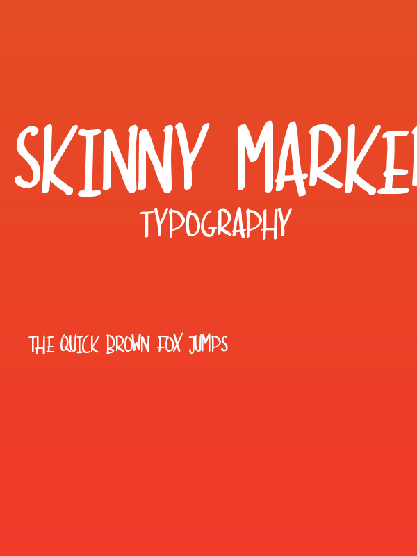 Skinny Marker Poster