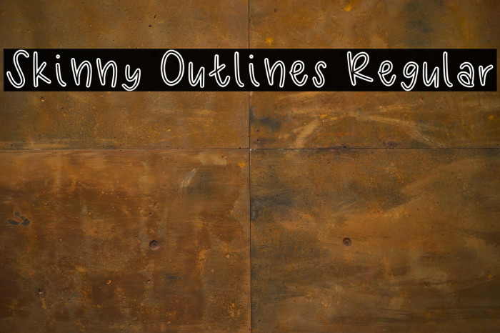 Skinny Outlines Regular Example 1