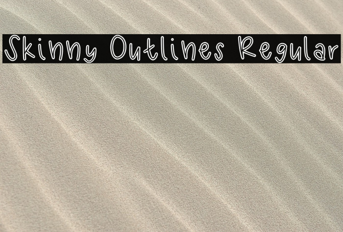 Skinny Outlines Regular Example 3