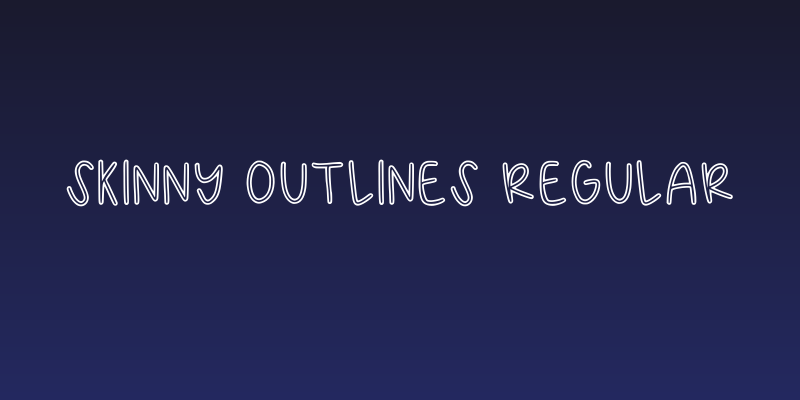 Skinny Outlines Regular Social Header