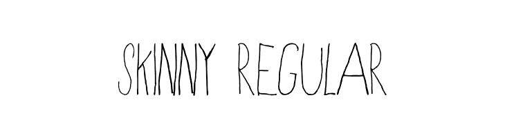 Skinny Regular Font
