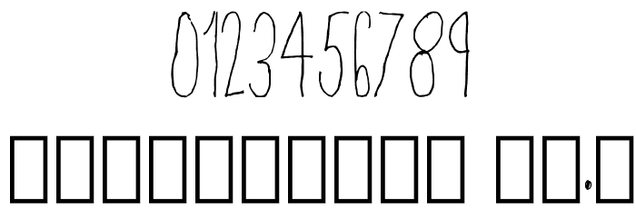 Skinny Regular フォント その他の文字