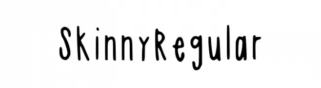 Skinny Regular  font caratteri gratis