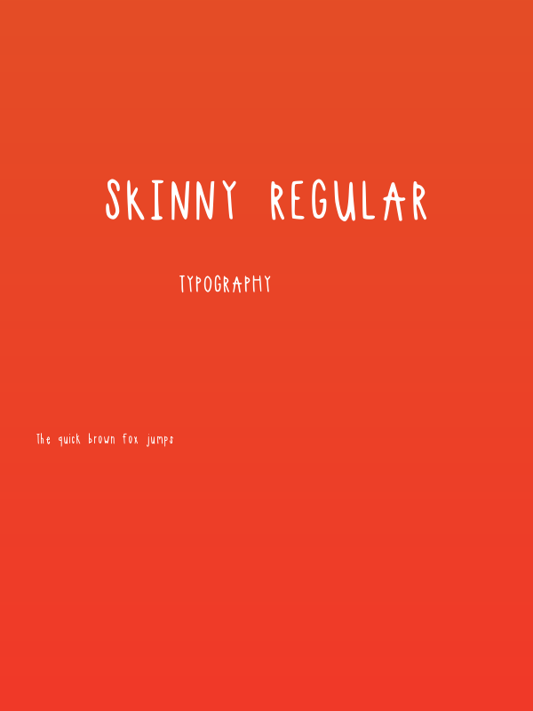 Skinny Regular Poster