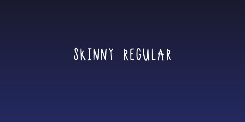 Skinny Regular Social Header