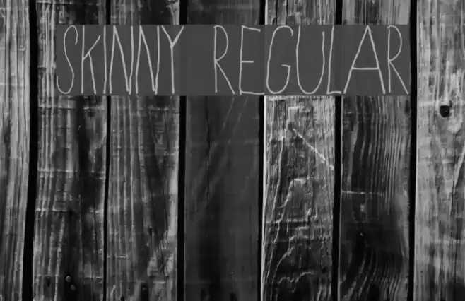 Skinny Regular フォント examples