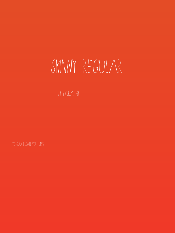 Skinny Regular Poster