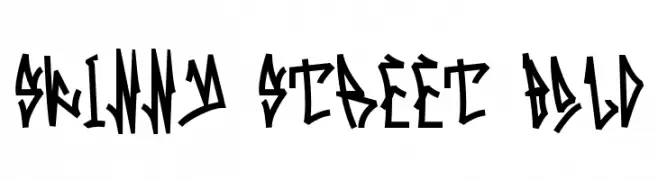 Skinny Street Bold Шрифта