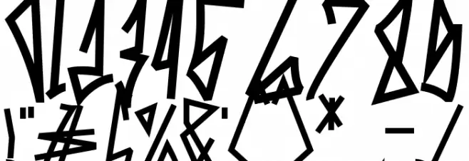 Skinny Street Bold Шрифта ДРУГИЕ символов