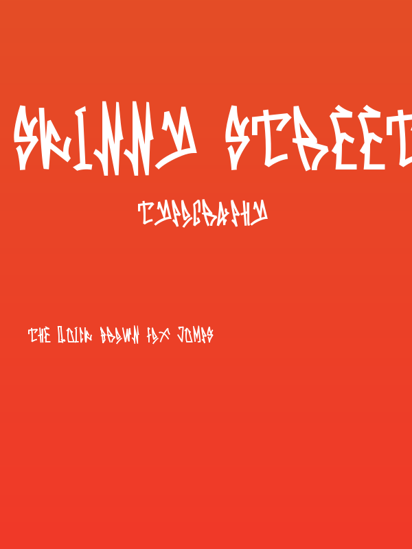 Skinny Street Bold Poster