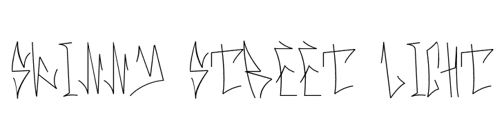 Skinny Street Light خط