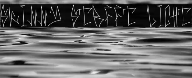 Skinny Street Light Font examples