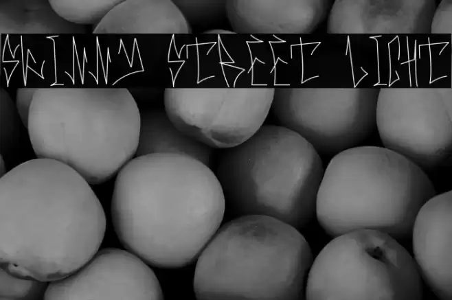 Skinny Street Light Font examples