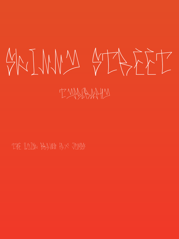 Skinny Street Light Poster