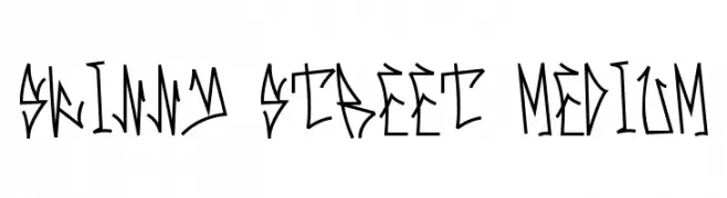 Skinny Street Medium Шрифта
