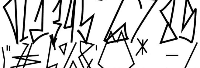 Skinny Street Medium Шрифта ДРУГИЕ символов