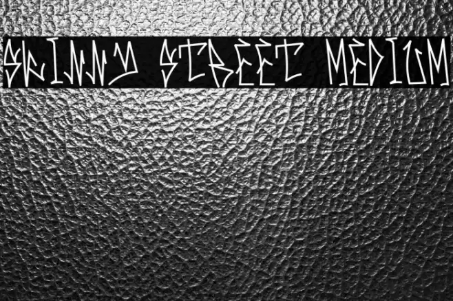 Skinny Street Medium Шрифта examples