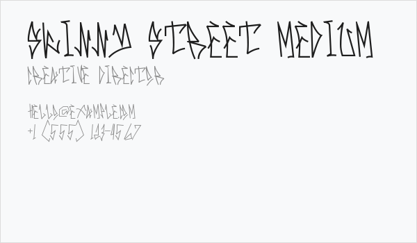 Skinny Street Medium Business Card