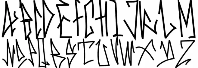 Skinny Street Medium Шрифта строчной