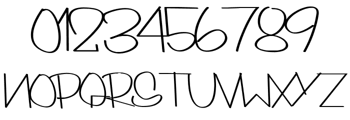 Skinny Style Font OTHER CHARS