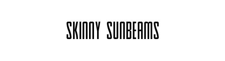 Skinny Sunbeams Font