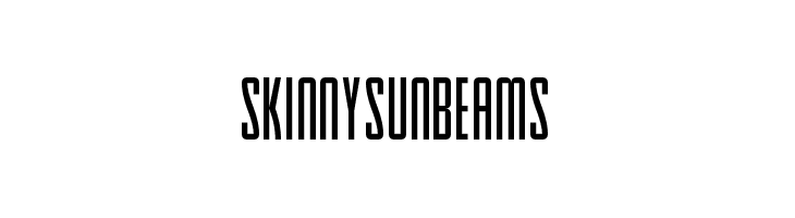 Skinny Sunbeams  font caratteri gratis