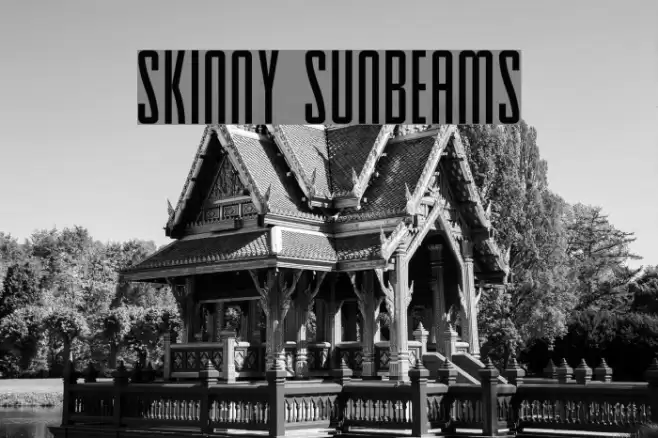 Skinny Sunbeams Font examples