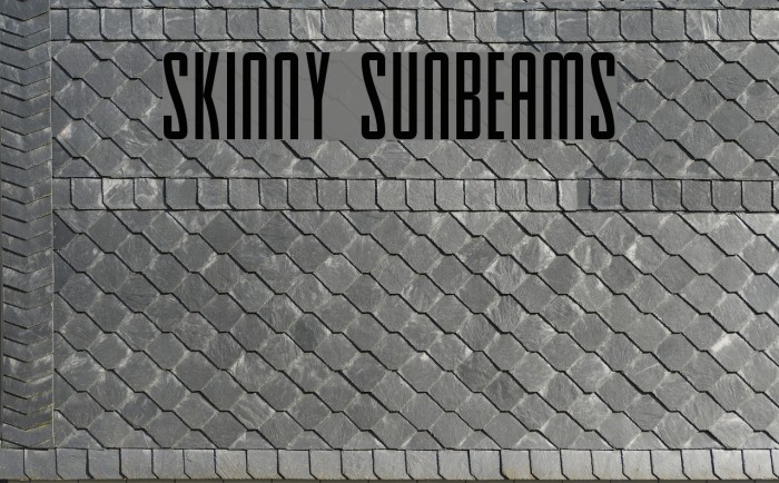 Skinny Sunbeams Font examples