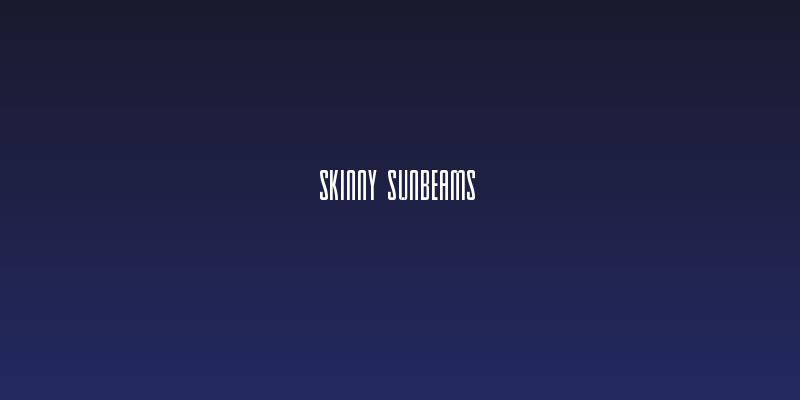 Skinny Sunbeams Social Header