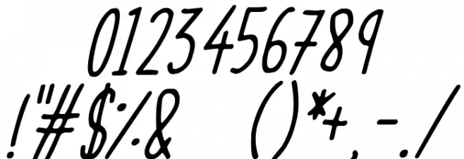 Skinny Things Italic Font Alte caractere