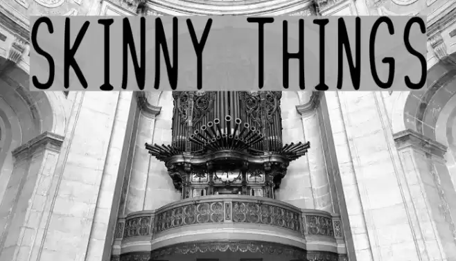 Skinny Things Font examples